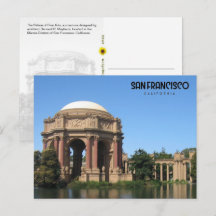 The Palace of Fine Arts, CA - Postkarte