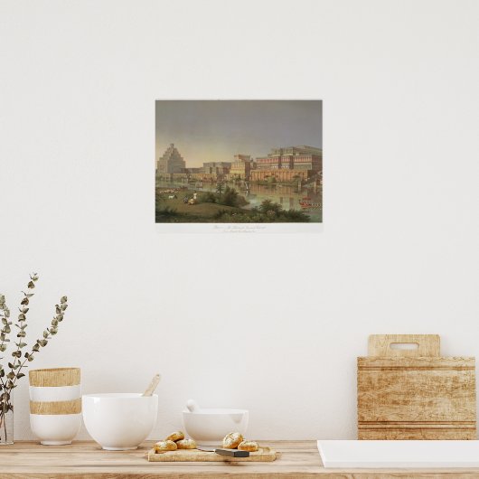 The Palaces of Nimrud Restored, a reconstruction o Poster (Küche)