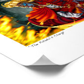 "The Paladin's Charge" - Plakat von Tracy Lesch (Ecke)