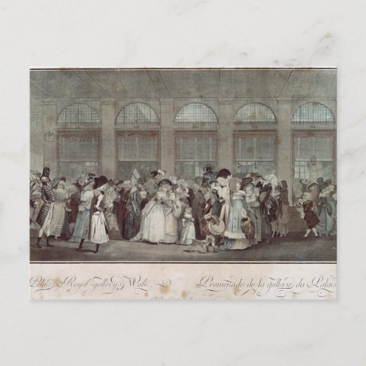 The Palais Royal Gallery, 1787 Postkarte (Vorderseite)