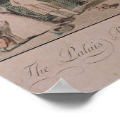 The Palais Royal Garden Walk, 1787 Poster (Ecke)