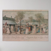 The Palais Royal Garden Walk, 1787 Poster (Vorne)