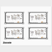 The Palin Brawl, von Jeanne Devon Rechteckiger Aufkleber (Blatt)