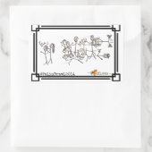 The Palin Brawl, von Jeanne Devon Rechteckiger Aufkleber (Tasche)