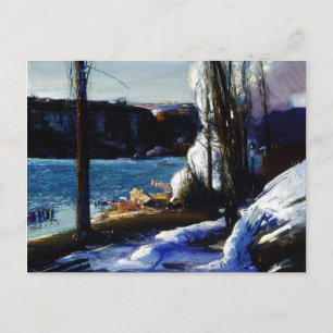 The Palisades im Winter George Bellows Postkarte