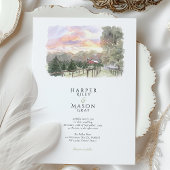 The Pallet Barn at Christmas Tree Lane Wedding Einladung