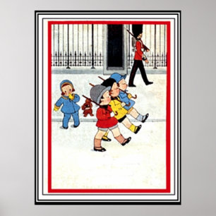 The Parade Vintage Print Poster