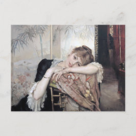 The Parisienne von Albert Edelfelt 1883 Postkarte