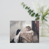 The Parisienne von Albert Edelfelt 1883 Postkarte (Stehend Vorderseite)