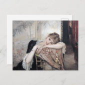 The Parisienne von Albert Edelfelt 1883 Postkarte (Vorne/Hinten)
