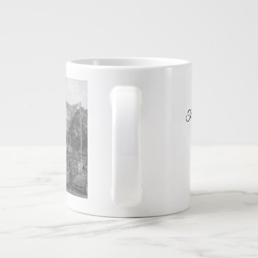 "The Parker House"-Malerei Jumbo-Tasse (Rückseite)