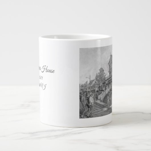 "The Parker House"-Malerei Jumbo-Tasse (Vorderseite)