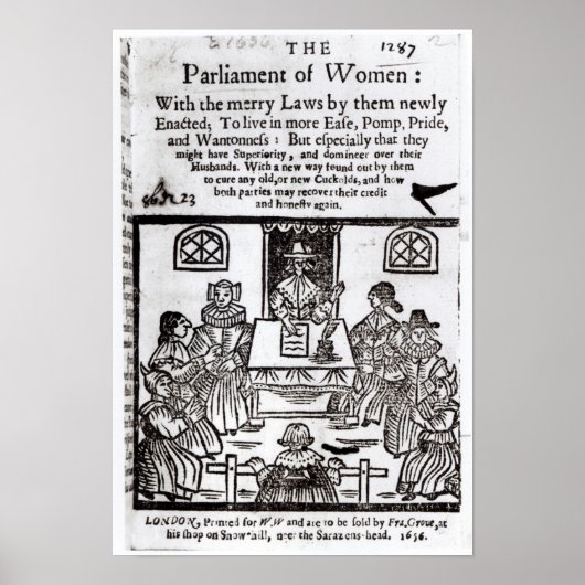The Parliament of Women, 1656 Poster (Vorne)
