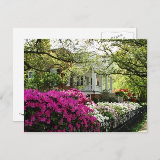 The Parsonage - Spring in Natchez, Mississippi Postkarte (Vorne/Hinten)