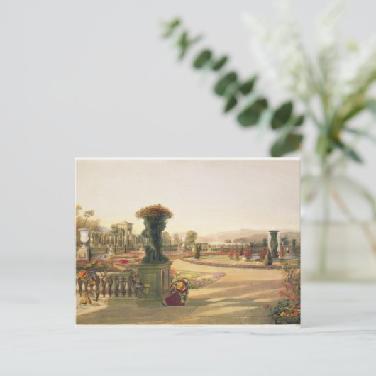 The Parterre, Trentham Hall Gardens, Pub von Thoma Postkarte (Stehend Vorderseite)