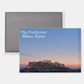 The Parthenon Greece at Sunset Souvenir Magnet (Vorderseite/Rückseite)