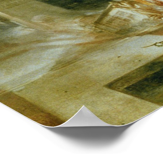 The Parting of Hero and Leander (oil on canvas) Poster (Ecke)