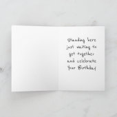 THE PARTY MANNEQUINS ARE READY TO PARTY BIRTHDAY KARTE (Innenseite)