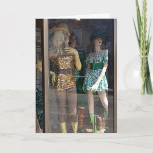 THE PARTY MANNEQUINS ARE READY TO PARTY BIRTHDAY KARTE