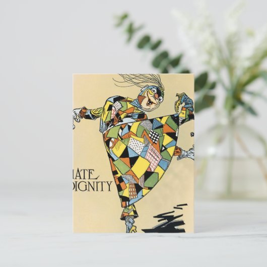 "The Patchwork Girl Hates Dignity" von John R Neil Postkarte (Stehend Vorderseite)