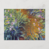 The Path Through the Irises by Claude Monet Postkarte (Vorderseite)