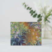 The Path Through the Irises by Claude Monet Postkarte (Stehend Vorderseite)