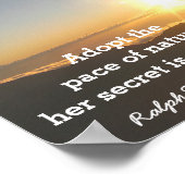 The Patience of Nature - Emerson Zitat - Drucken Poster (Ecke)