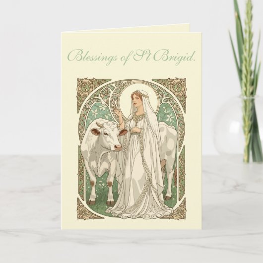 The Patron Saint of Dairy Workers St Brigid Karte (Vorderseite)