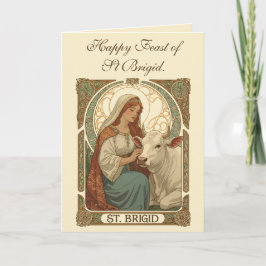 The Patron Saint of Dairymaids St Brigid Karte