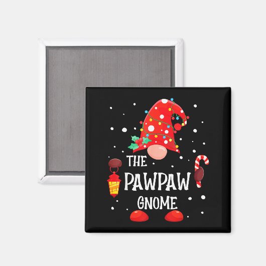The Pawpaw Gnome Matching Family Christmas Gnome P Magnet (Vorderseite/Rückseite)