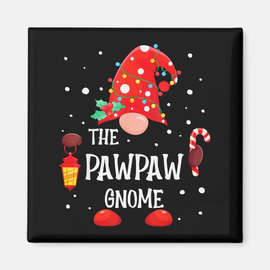 The Pawpaw Gnome Matching Family Christmas Gnome P Magnet (Vorne)