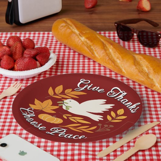 The Peace Collection Papierplatte Pappteller (Picknick)