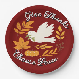 The Peace Collection Papierplatte Pappteller