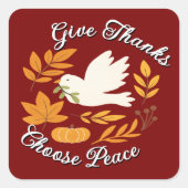 "The Peace Collection"-Sticker Quadratischer Aufkleber (Vorderseite)