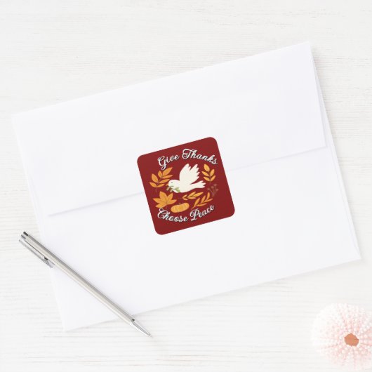 "The Peace Collection"-Sticker Quadratischer Aufkleber (Umschlag)