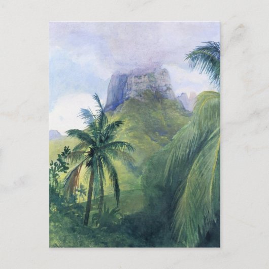 'The Peak of Mauna Roa' - John LaFarge Postcard Postkarte (Vorderseite)