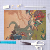 "The Pearl Warrior" von Edmund Dulac Seidenpapier (Handwerk)