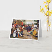The Peasant Dance, Pieter Bruegel Karte (Gelbe Blume)
