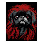 The Pekingese Dog, Red and Black 002 - Ulises Dall Poster (Vorderseite)
