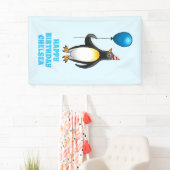 The penguin with the blue balloon banner (Insitu)