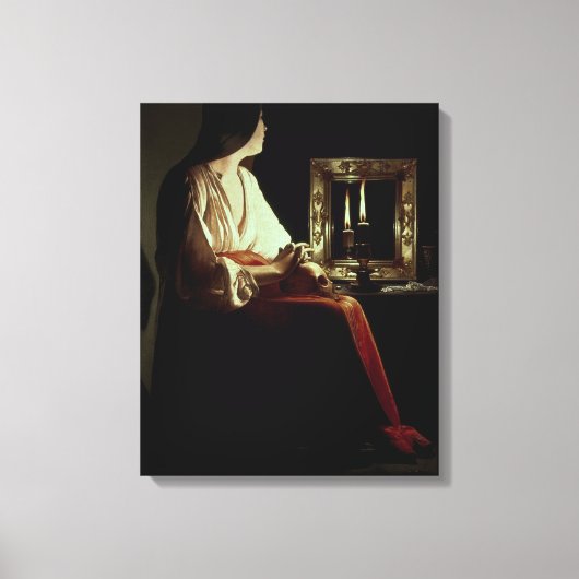 The Penitent Magdalen, c.1638-43 (Öl auf Leinwand) Leinwanddruck (Vorderseite)
