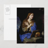 The Penitent Magdalene, 1657 Postkarte (Vorne/Hinten)