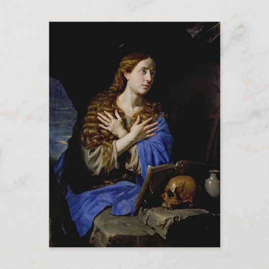 The Penitent Magdalene, 1657 Postkarte (Vorderseite)