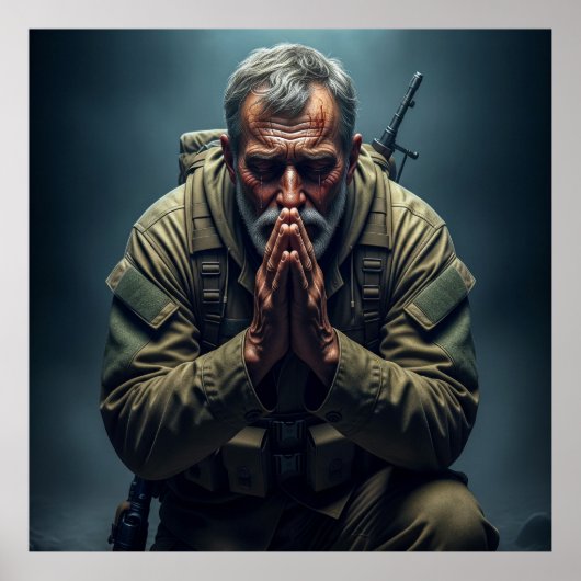 The Penitent's Prayer: Tears of Divine Mercy Poster (Vorne)