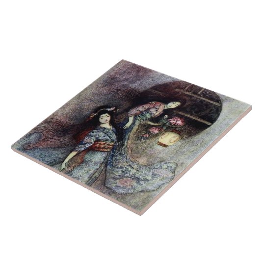 “The Peony Lantern” by Warwick Goble Fliese (Seite)