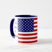 The People USA Flag Coffee Tasse von Janz (Vorderseite Links)