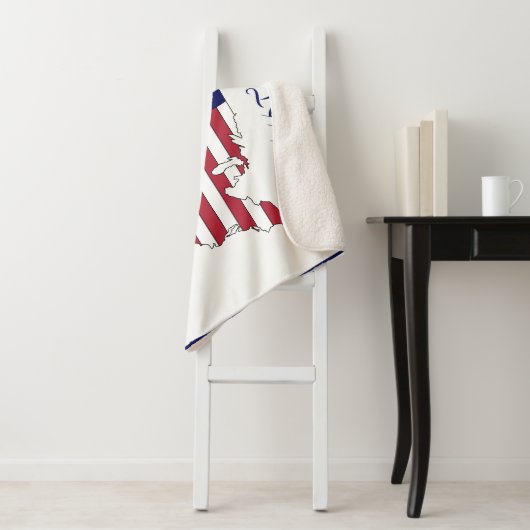 The People USA Stars & Stripes Map Family Nm #2 Sherpadecke (Beispiel)