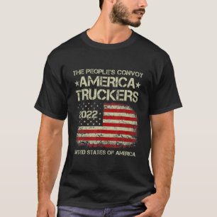 The People's Convoy 2022 America Truckers Freiheit T-Shirt