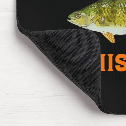 The Perch Whisperer Fishing Design  Mousepad (Ecke)
