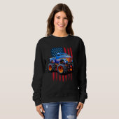 The perfect American Flag Monster Truck's Rule Sweatshirt (Vorne ganz)